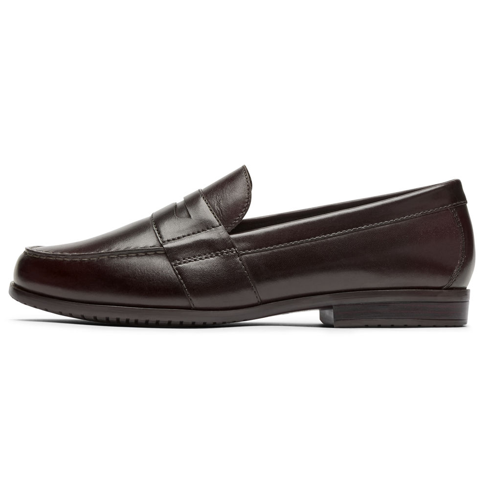 Mocassins Rockport Homem Marrom Escuro - Classic Lite 2 Penny - 80912ZACM